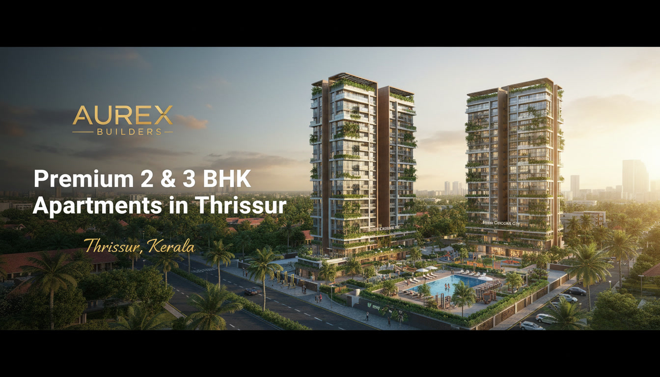 Premium 2 & 3 BHK Apartments in Thrissur – Explore Aurex Cascade City & Aurex Liard
